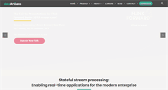 Desktop Screenshot of data-artisans.com